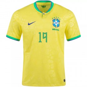 Brasilien G. JESUS 19 Hjemme VM 2022 - Fodboldtrøjer (S/S)